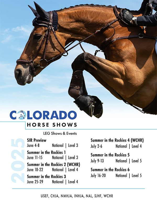 2025 Summer in the rockies horsewhow. Horse Jumping.